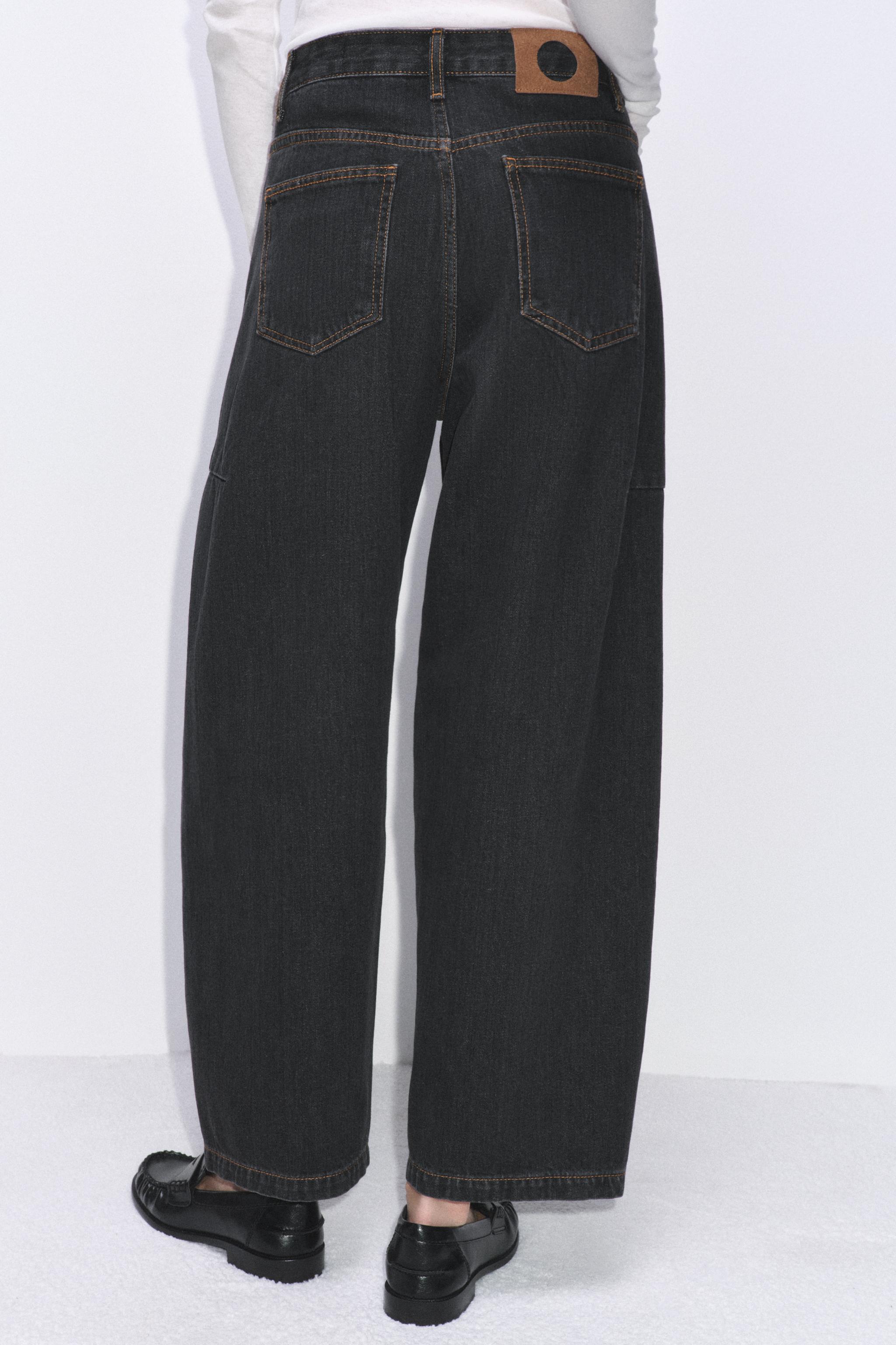 ZW COLLECTION MID-RISE ANKLE BALLOON JEANS